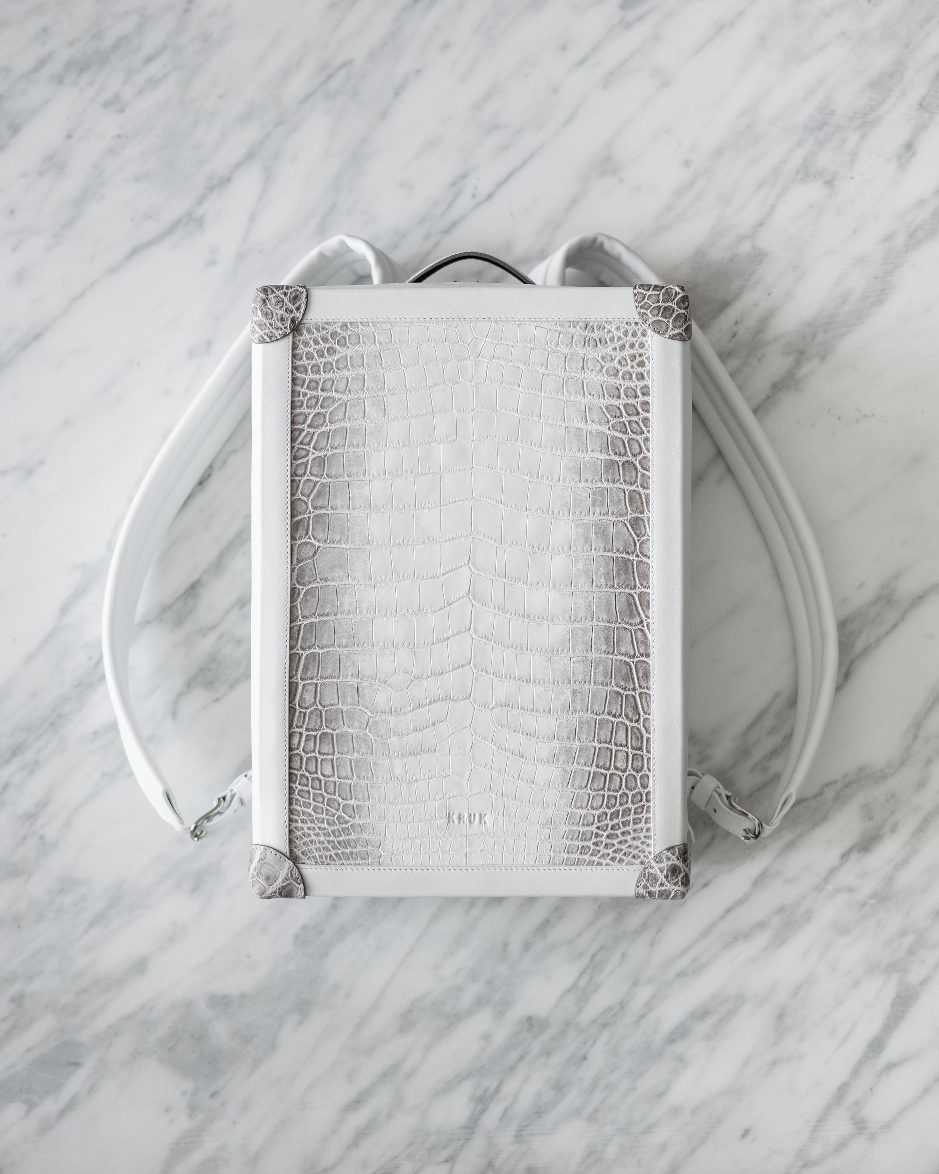 croc skin leather backpack Himalayan Crocodile Backpack